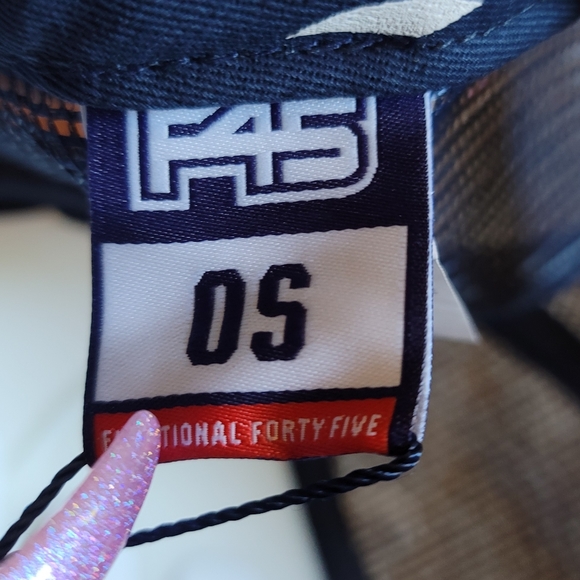 NWT! F45 White Blue Hertiage Trucker Peacoat Snap Back Hat OS - Picture 4 of 10